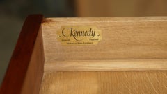 VINTAGE HARRODS KENNEDY BROWN LEATHER ARITECTURAL WRiTING TABLE OR DESK