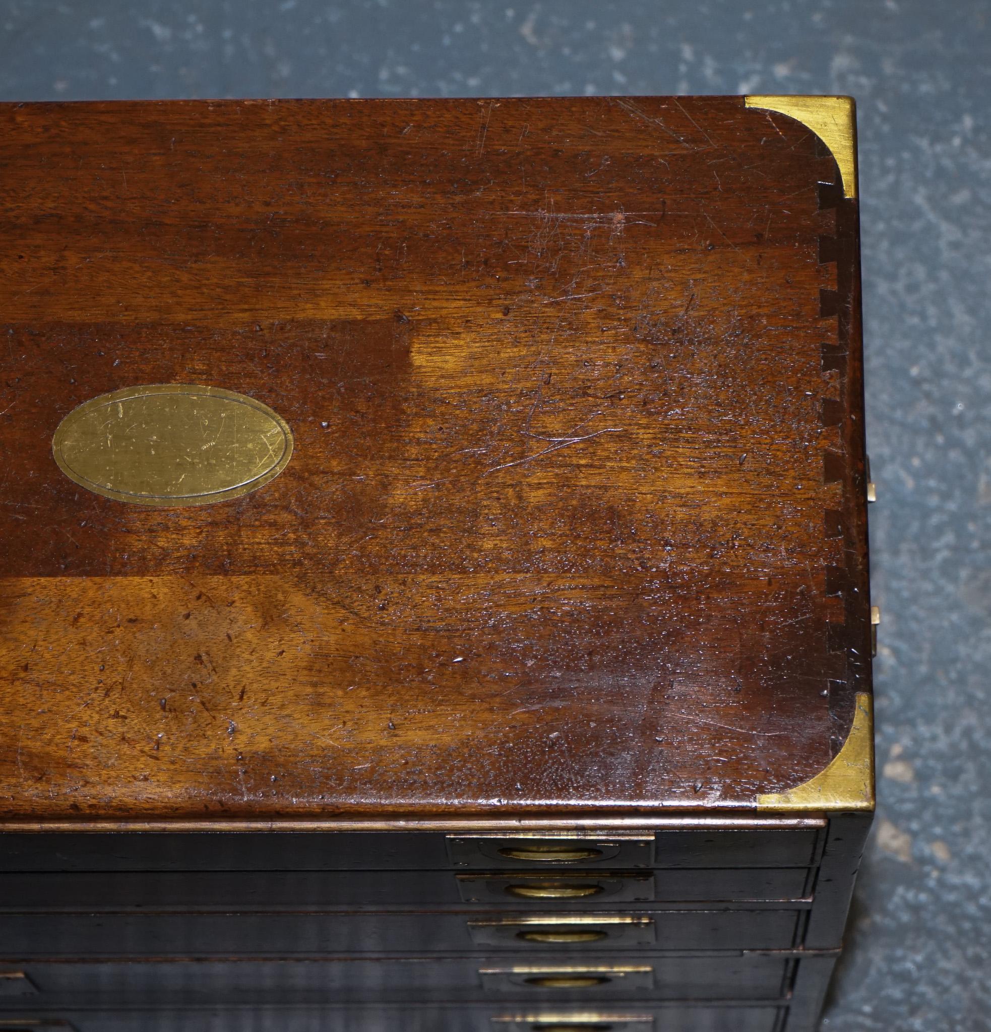 Cassettiera Harrods Kennedy Military Campaigner d'epoca in vendita 1