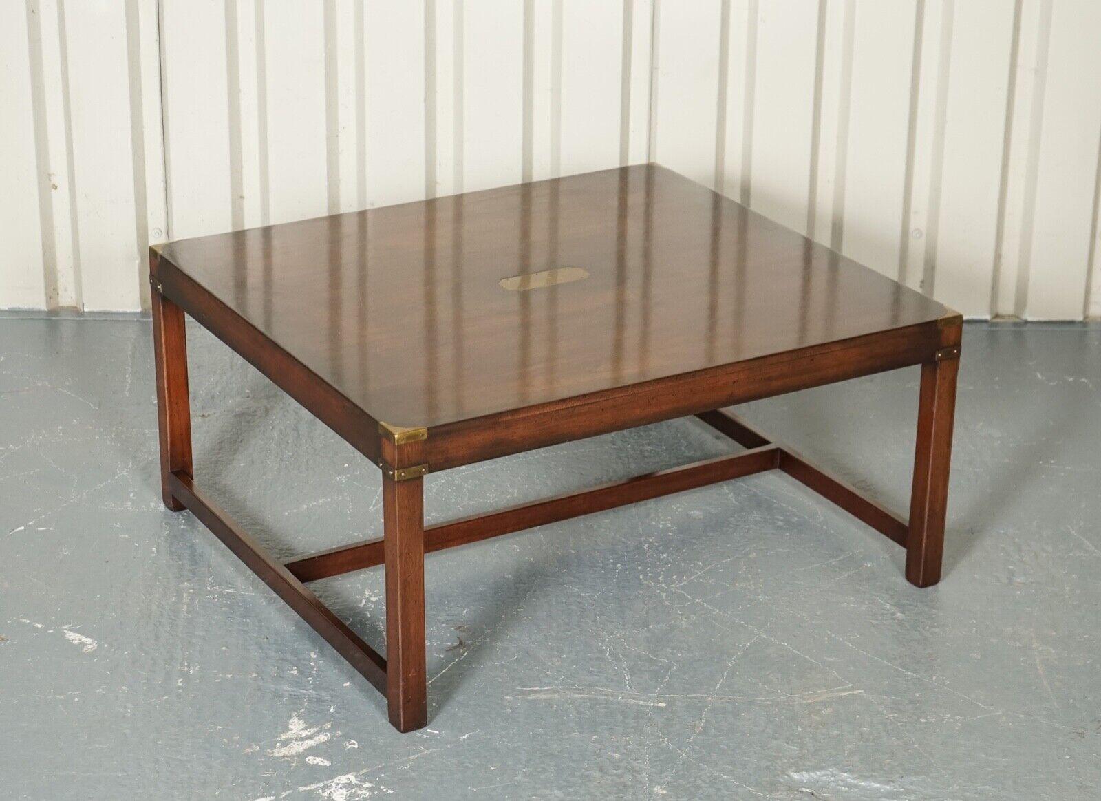 British Vintage Harrods Kennedy Military Campaign Coffee Table