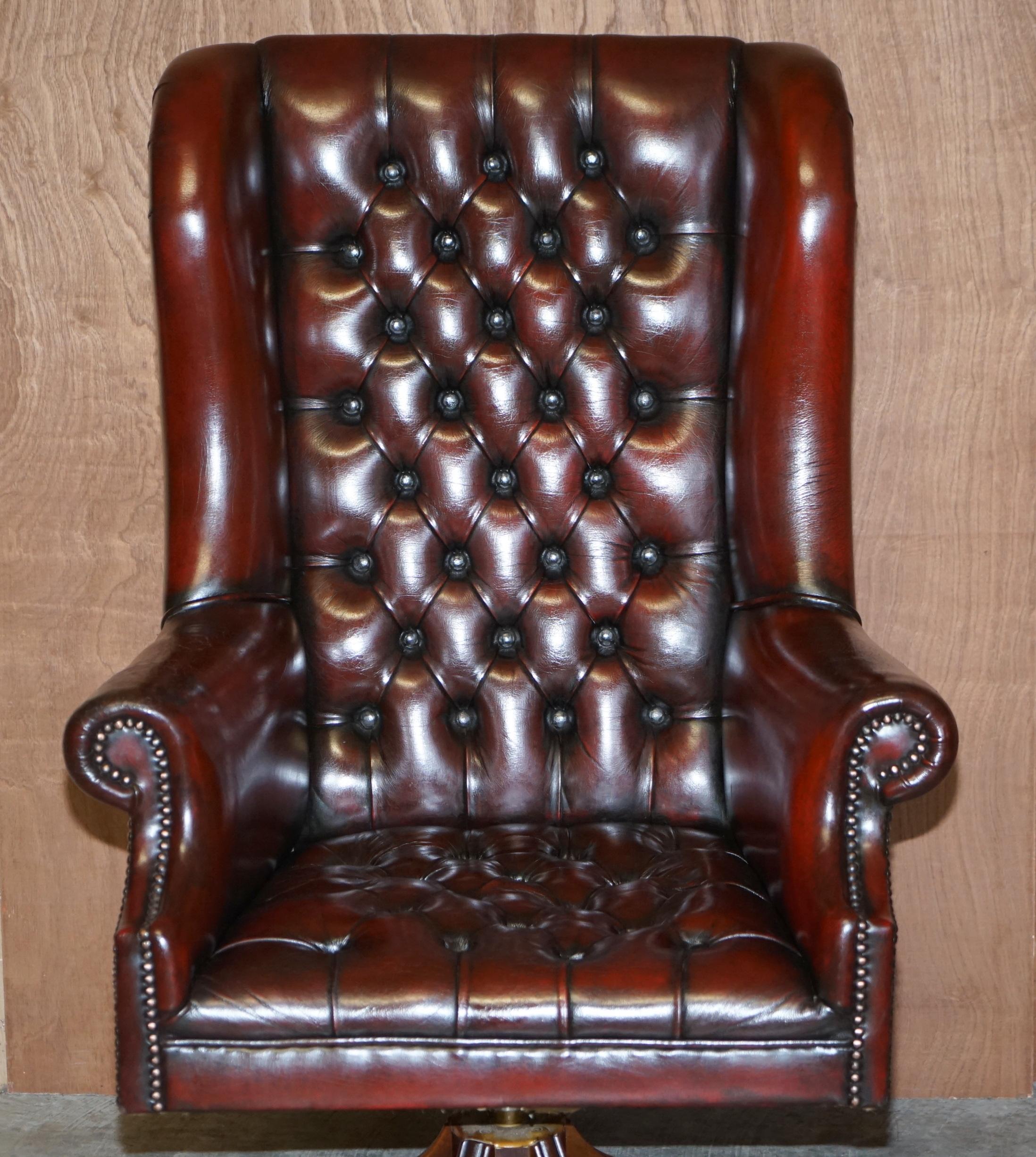 wingback office chair with wheels