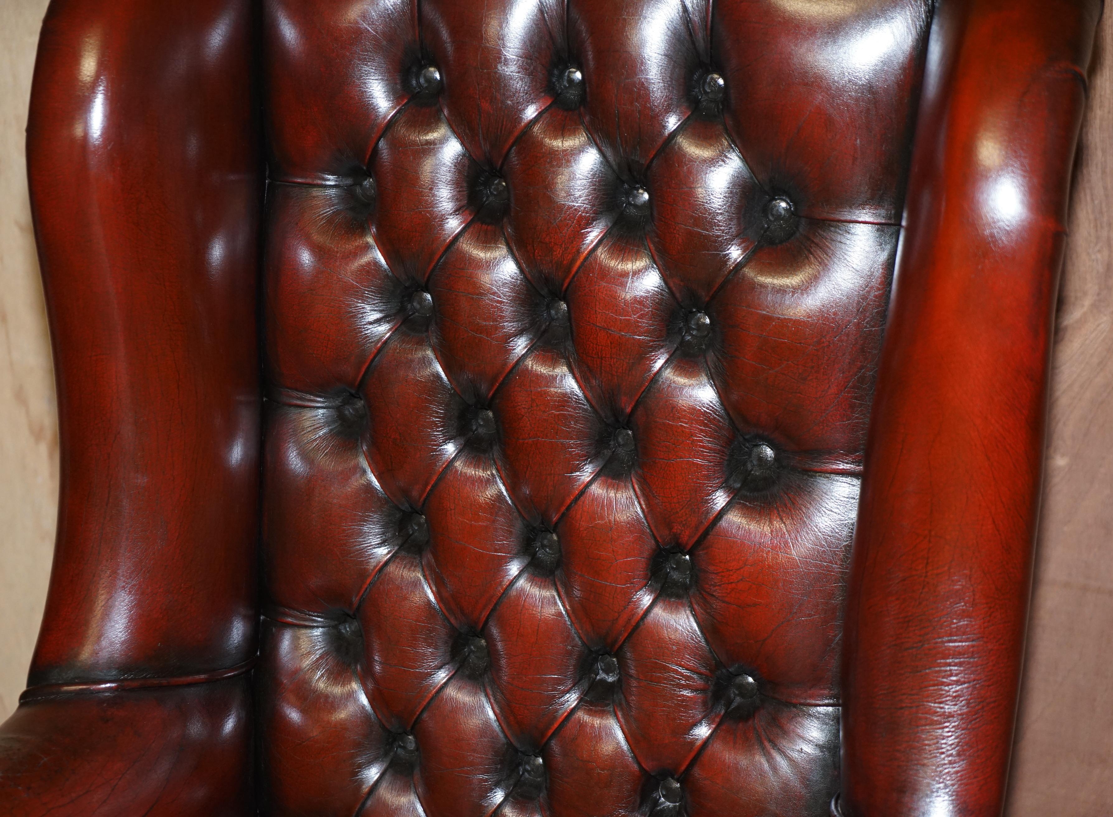 leather wingback office chair