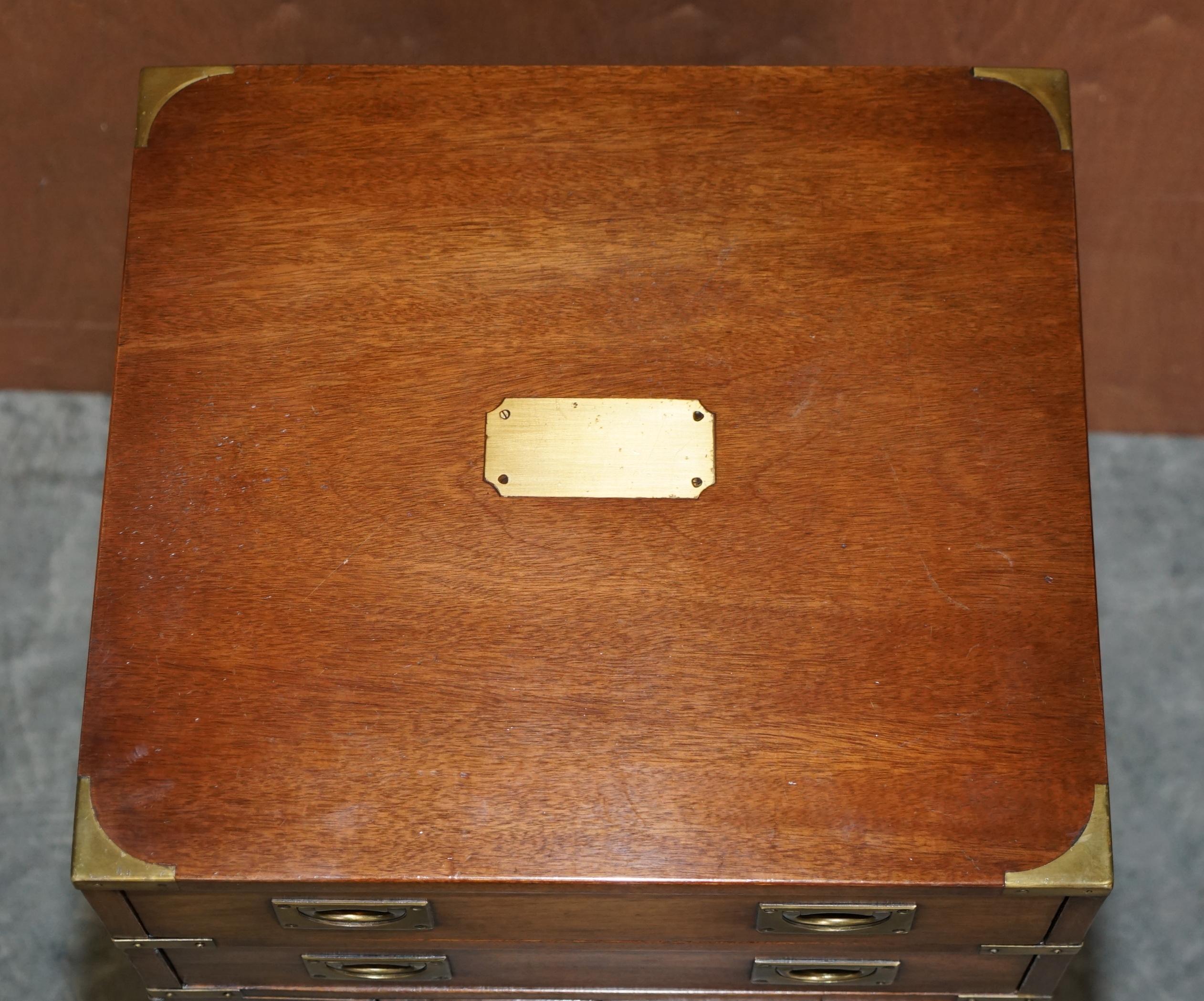 20th Century Vintage Harrods London R.E.H Kennedy Military Campaign Record Player Cabinet