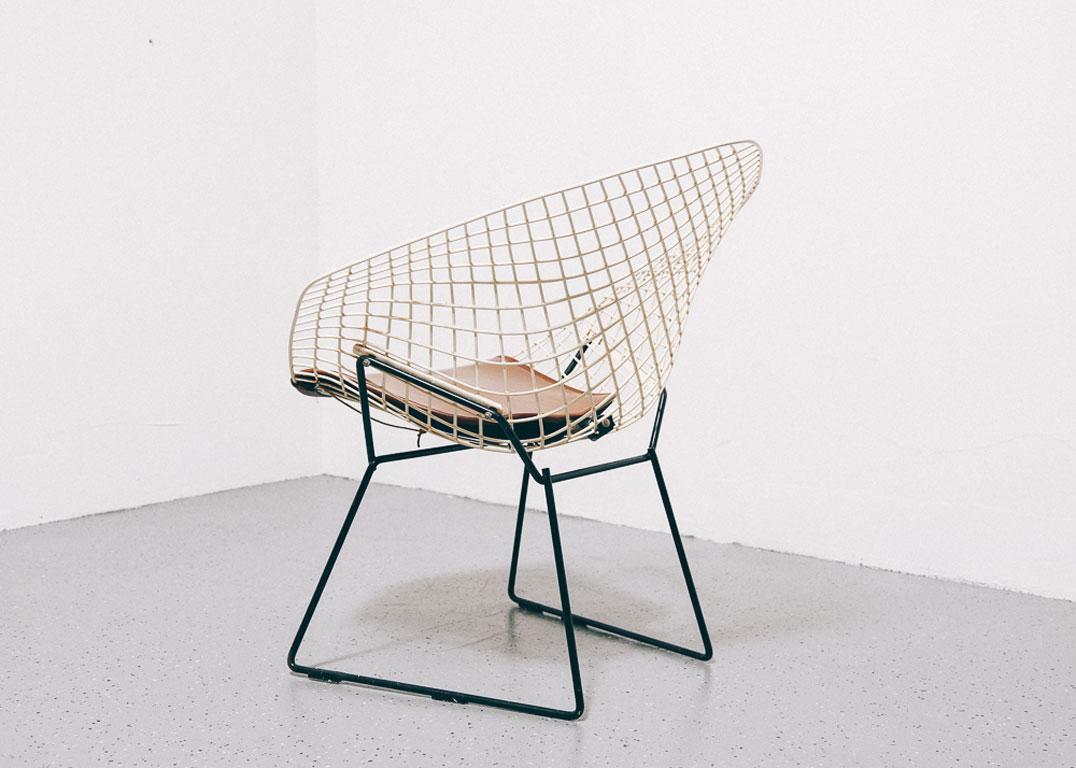 Mid-Century Modern Vintage Harry Bertoia 'Diamond' Chair for Knoll