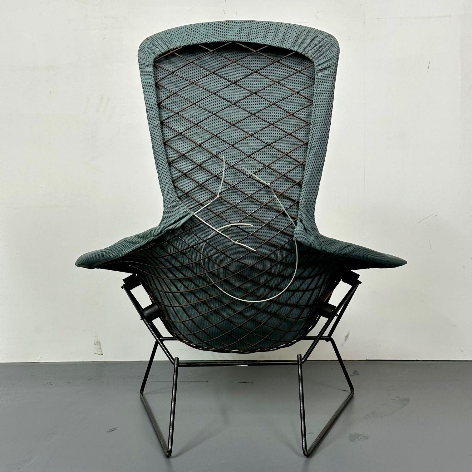 Vintage Harry Bertoia for Knoll Bird Lounge Chair with Ottoman, Labeled, 1960s For Sale 1