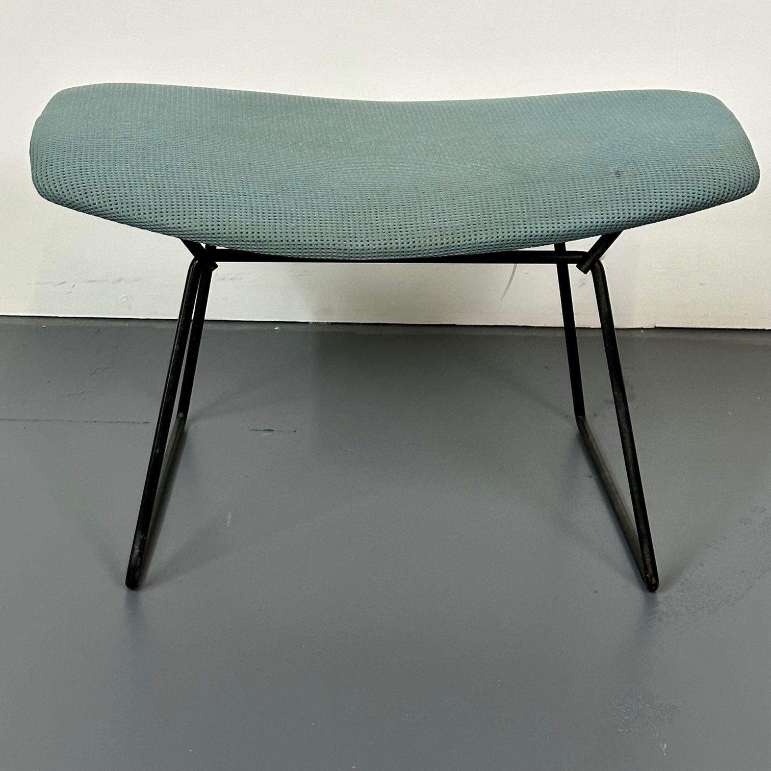 Vintage Harry Bertoia for Knoll Bird Lounge Chair with Ottoman, Labeled, 1960s For Sale 3