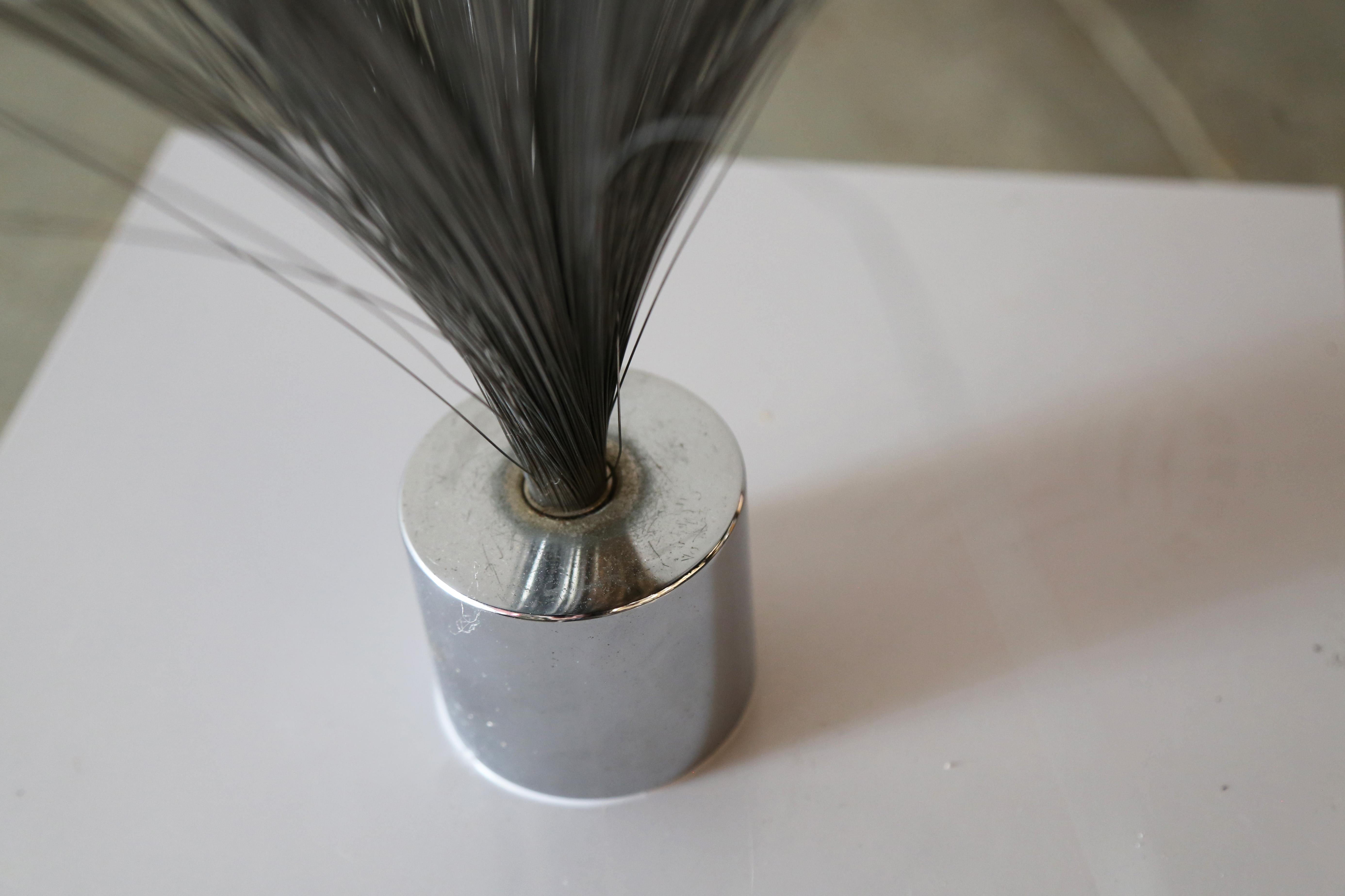 Mid-Century Modern Vintage Harry Bertoia Style Spray Sculture Chrome For Sale