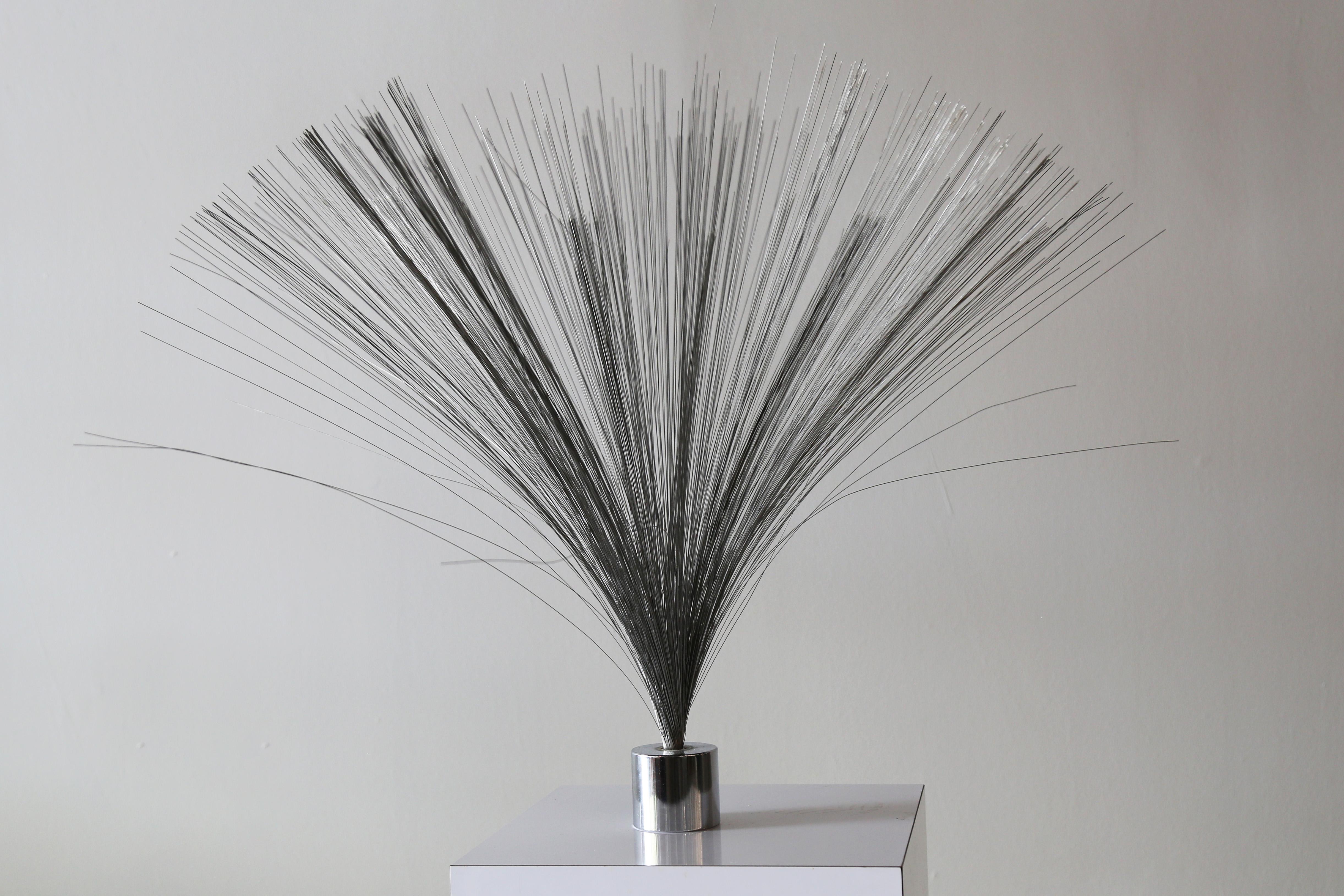 Unknown Vintage Harry Bertoia Style Spray Sculture Chrome For Sale