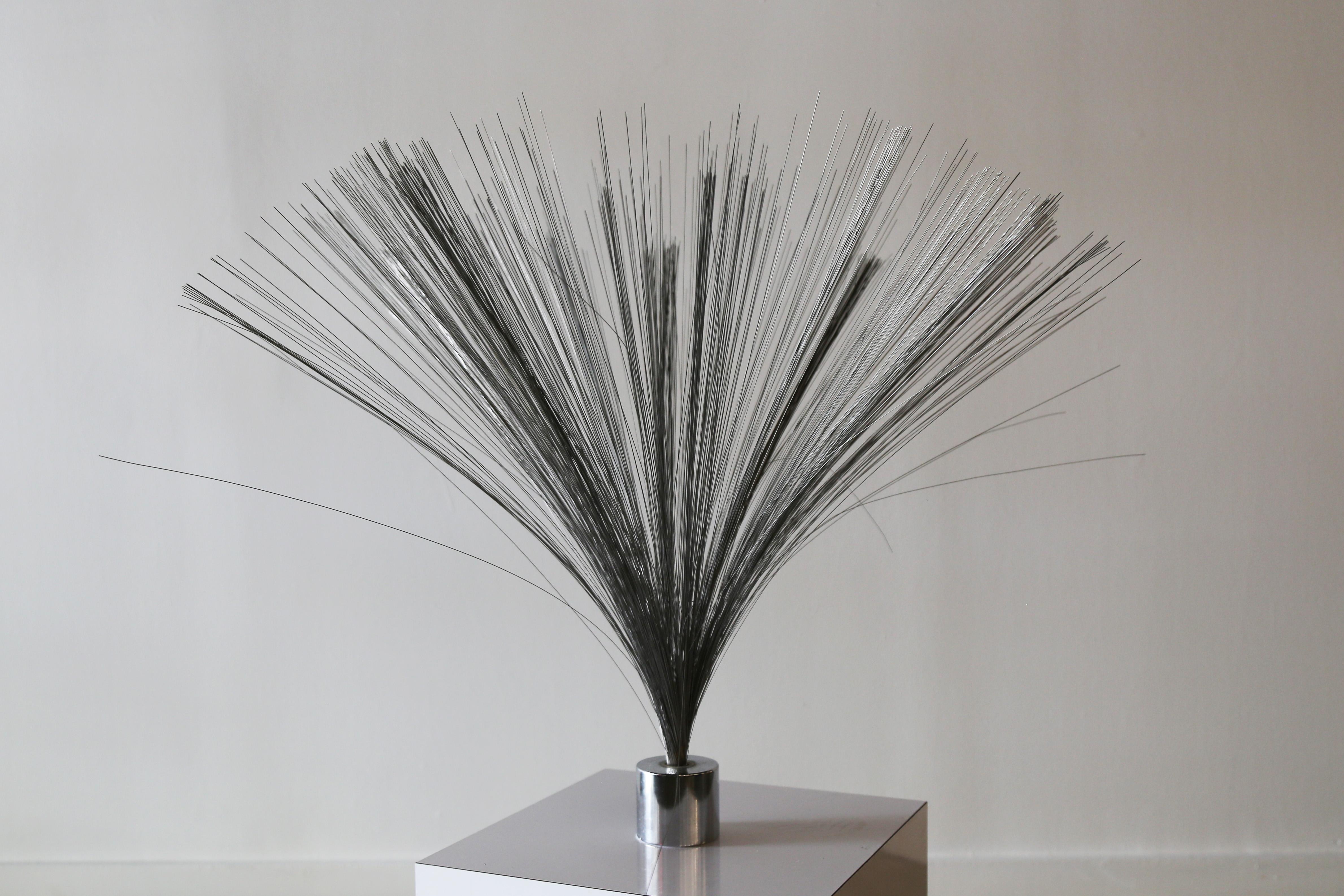 Mid-20th Century Vintage Harry Bertoia Style Spray Sculture Chrome For Sale