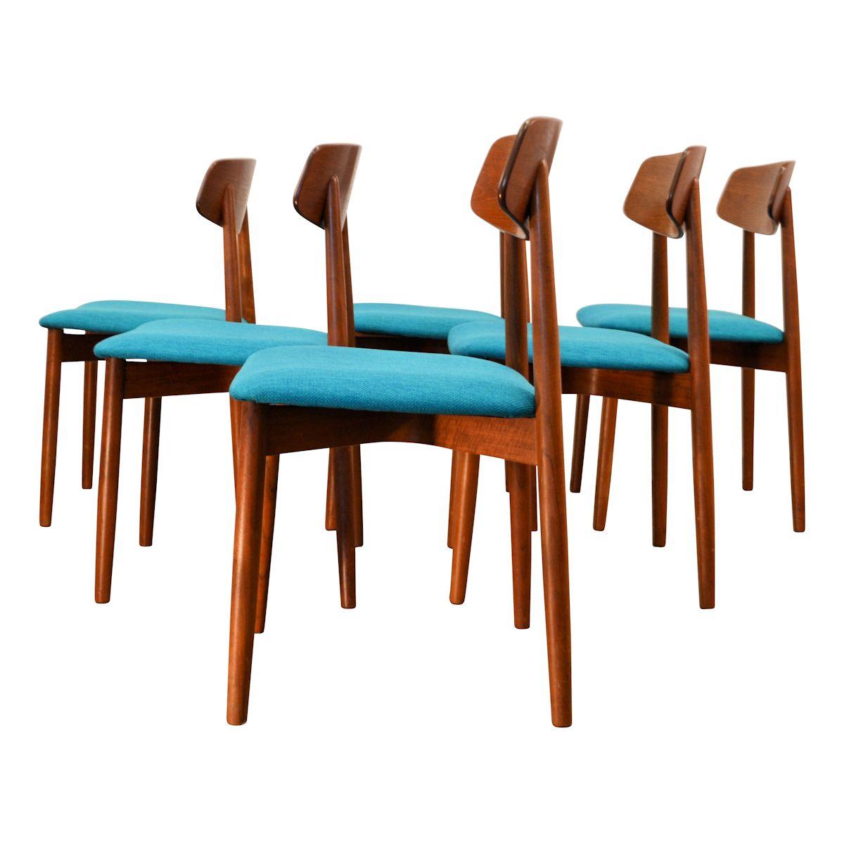 Danish Vintage Harry Østergaard Teak Dining Chairs
