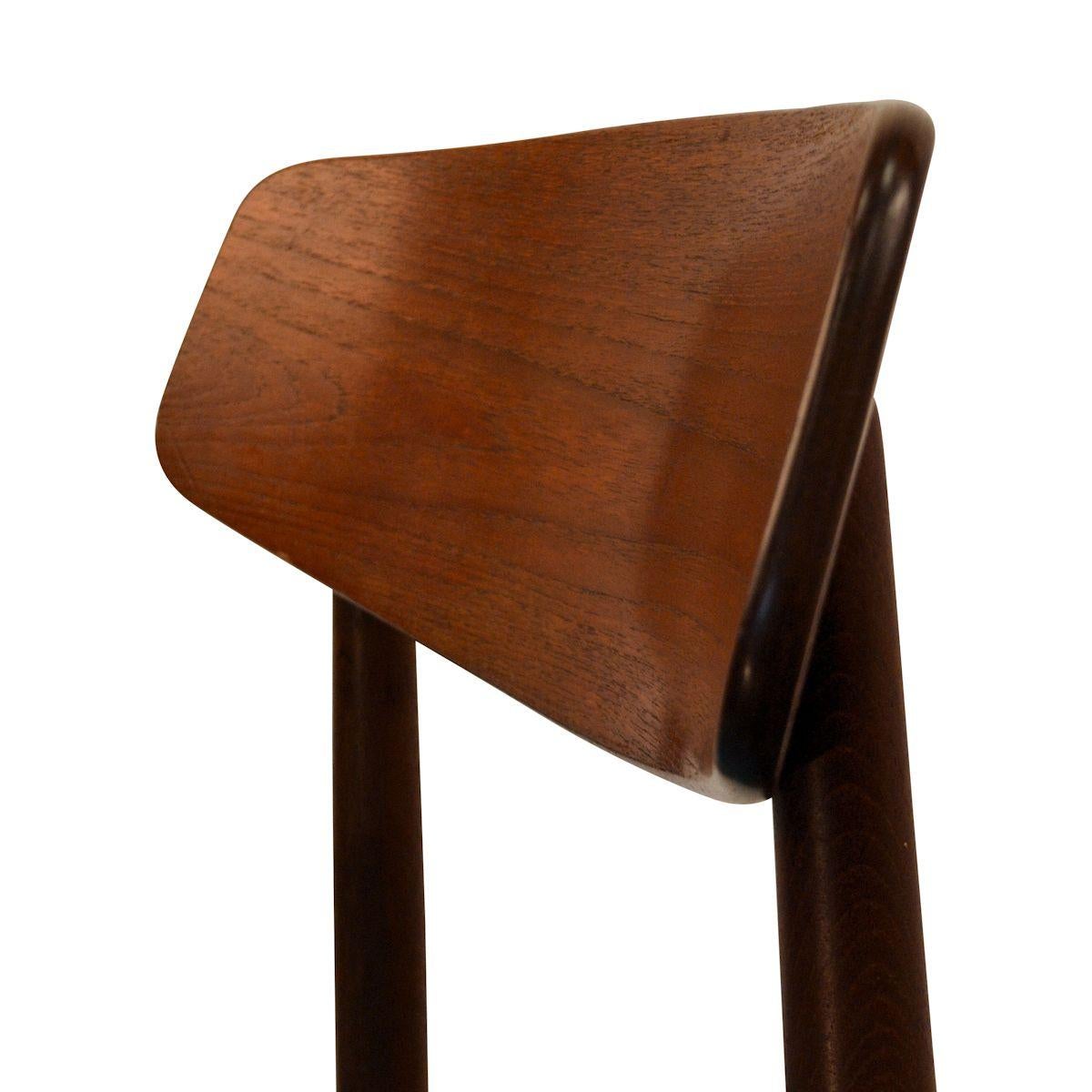 Fabric Vintage Harry Østergaard Teak Dining Chairs