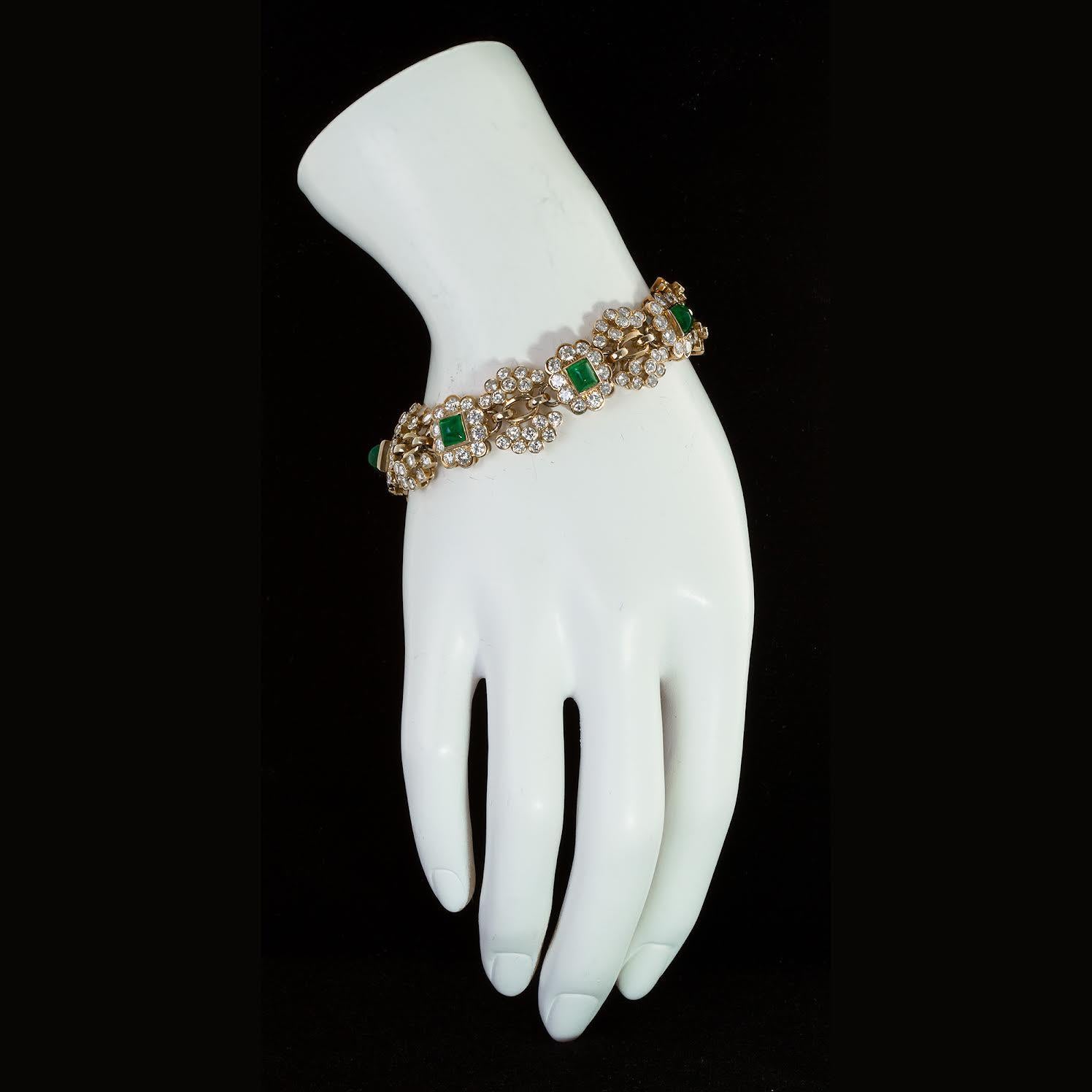 vintage emerald bracelet