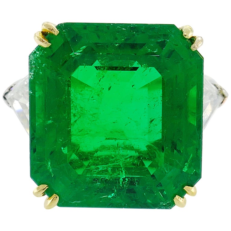 Vintage Harry Winston Emerald Diamond Platinum Ring 14.04 Carat Colombian  AGL For Sale at 1stDibs | harry winston emerald ring, colombian emerald  ring, classic winston emerald-cut emerald ring
