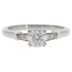 Harry Winston GIA-zertifizierter Tryst-Diamantring aus Platin in Platin