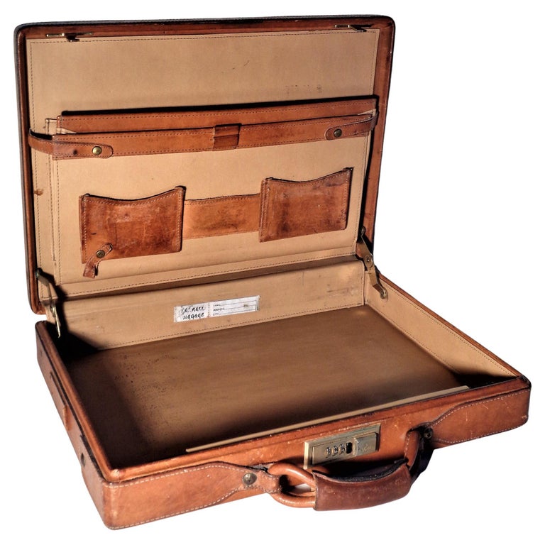 Vintage Hartmann Leather Briefcase Black GUC
