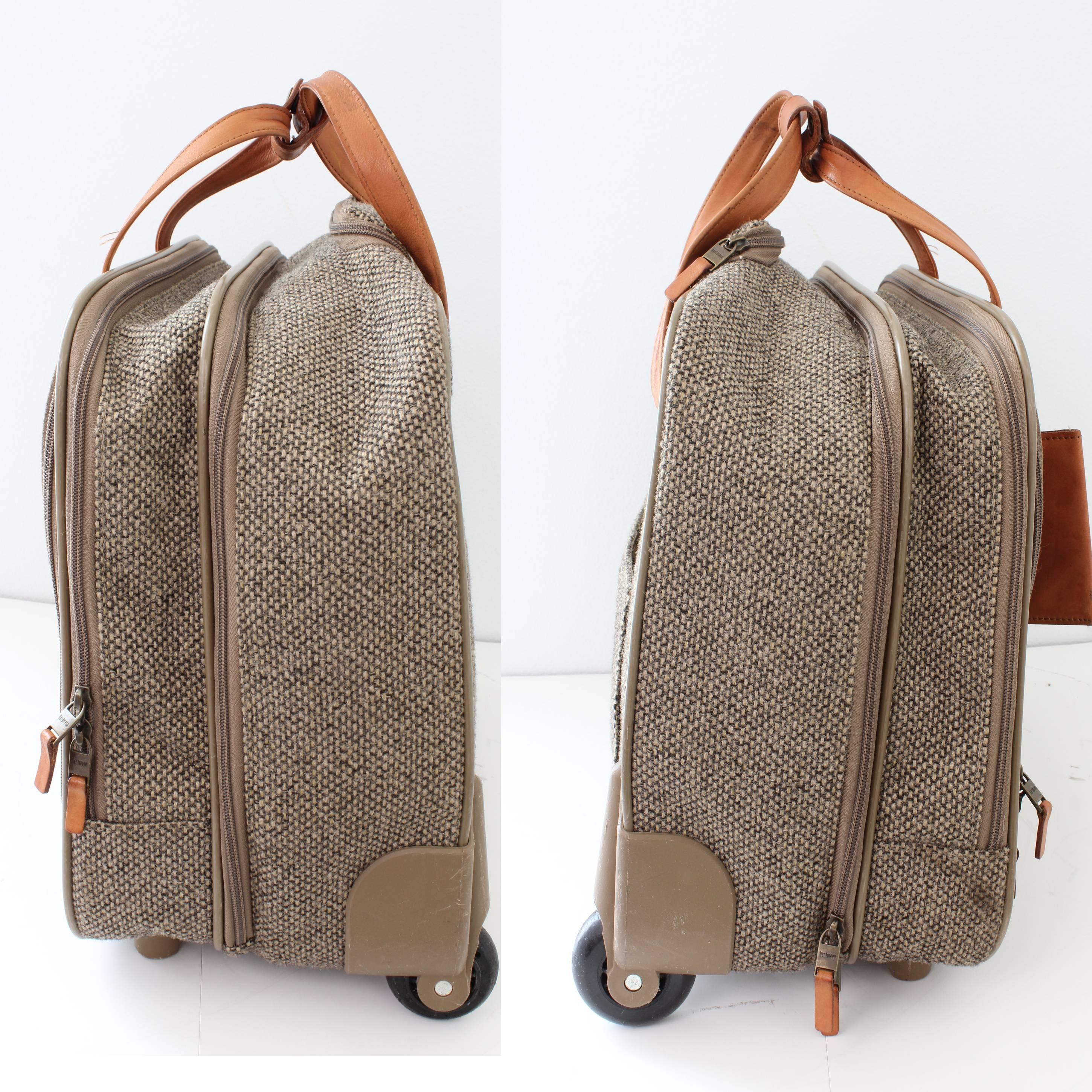 hartmann luggage vintage tweed