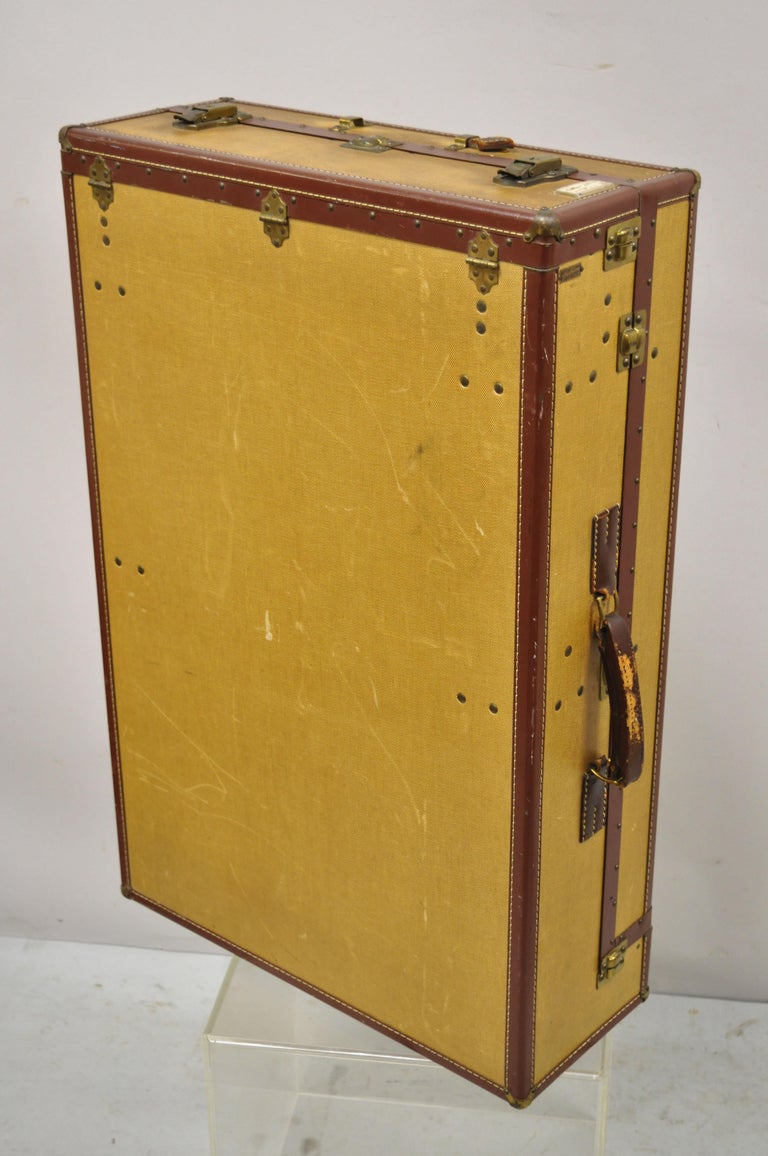 Vintage Hartmann Tourobe Gibraltarized Hard Luggage Suitcase