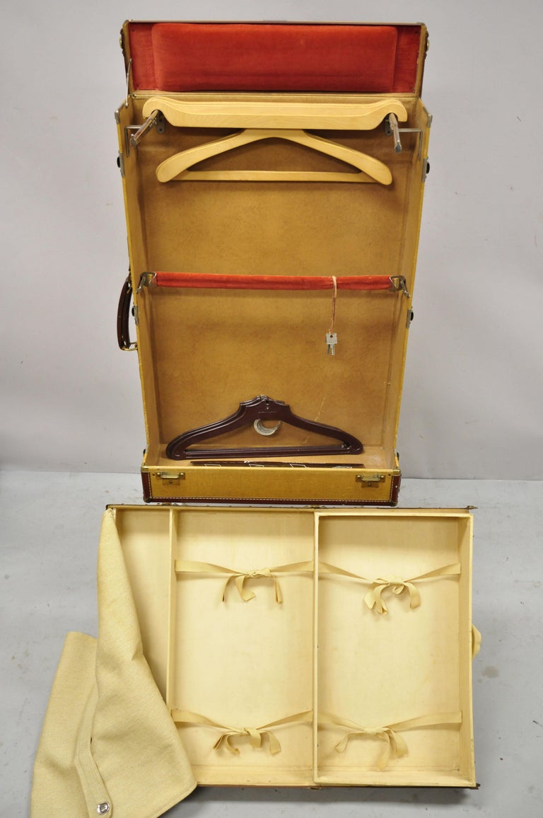 Vintage Hartmann Tourobe Gibraltarized Hard Luggage Suitcase