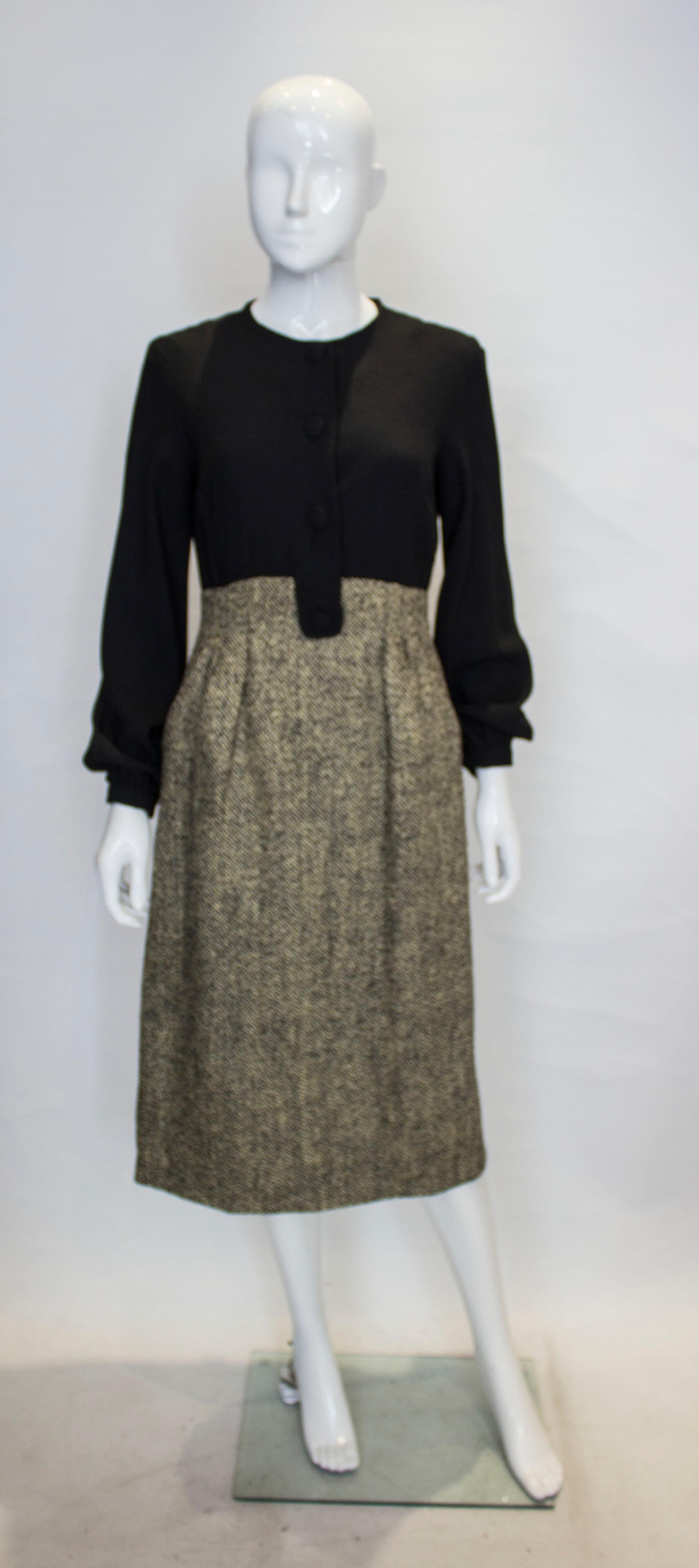 Gris Robe et veste Hartnell vintage en vente