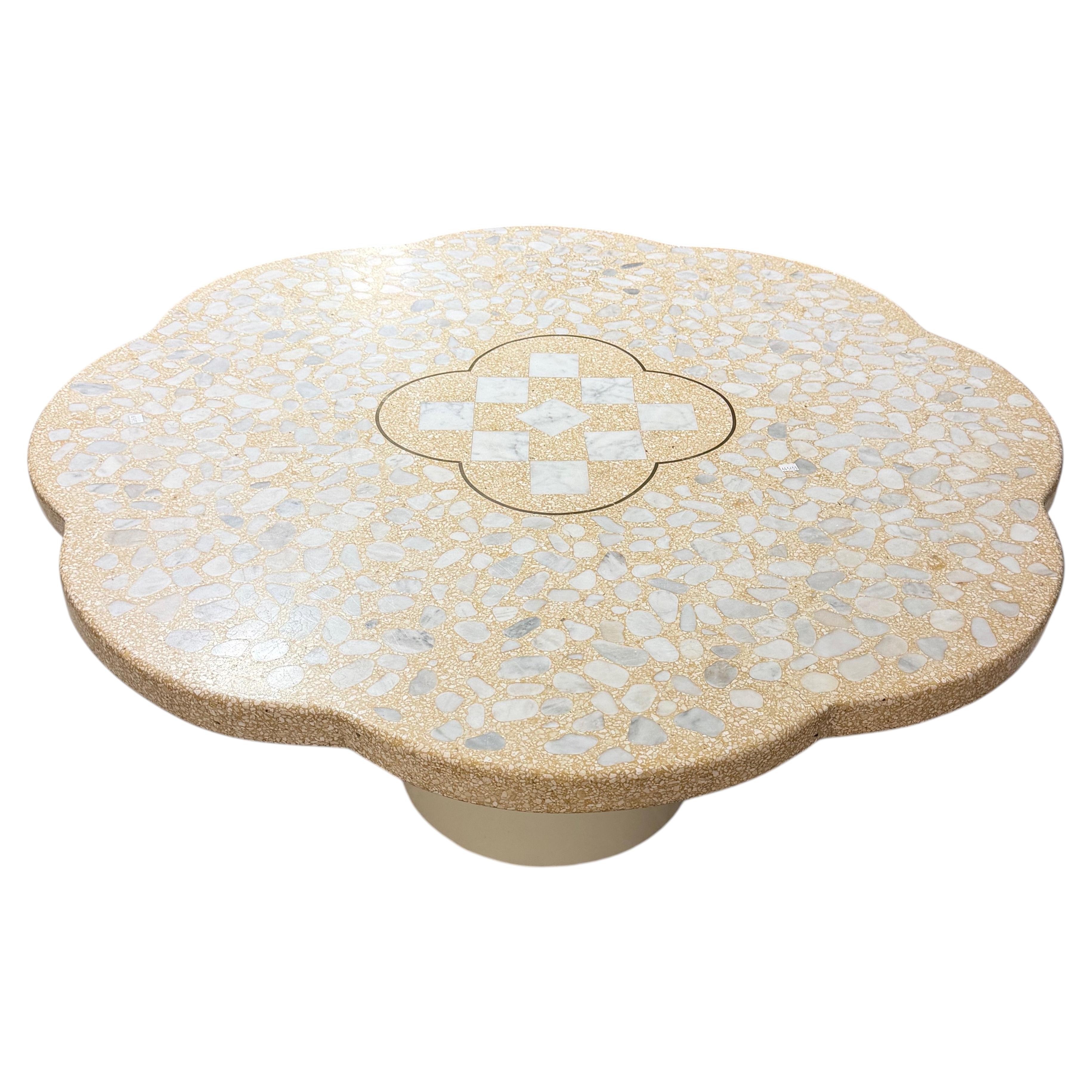 Vintage Harvey Probber Terrazzo and Marble Mosaic Coffee Table Mid Century