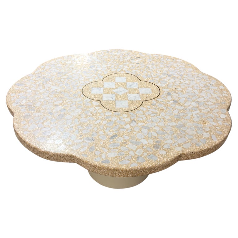 Vintage Harvey Probber Terrazzo and Marble Mosaic Coffee Table Mid Century