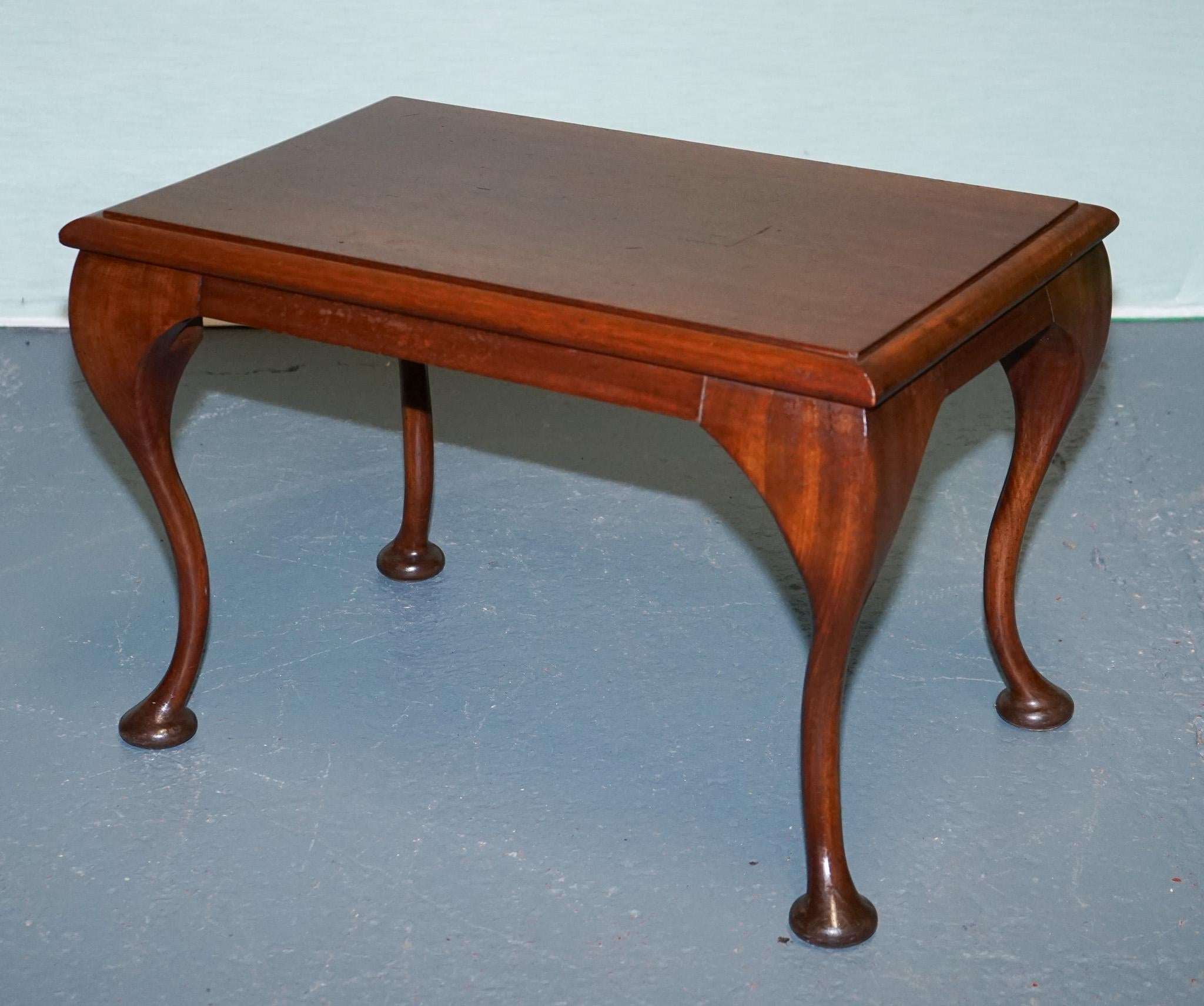 ViNTAGE HARWOOD QUEEN ANNE STYLE LOW TABLE im Angebot 4