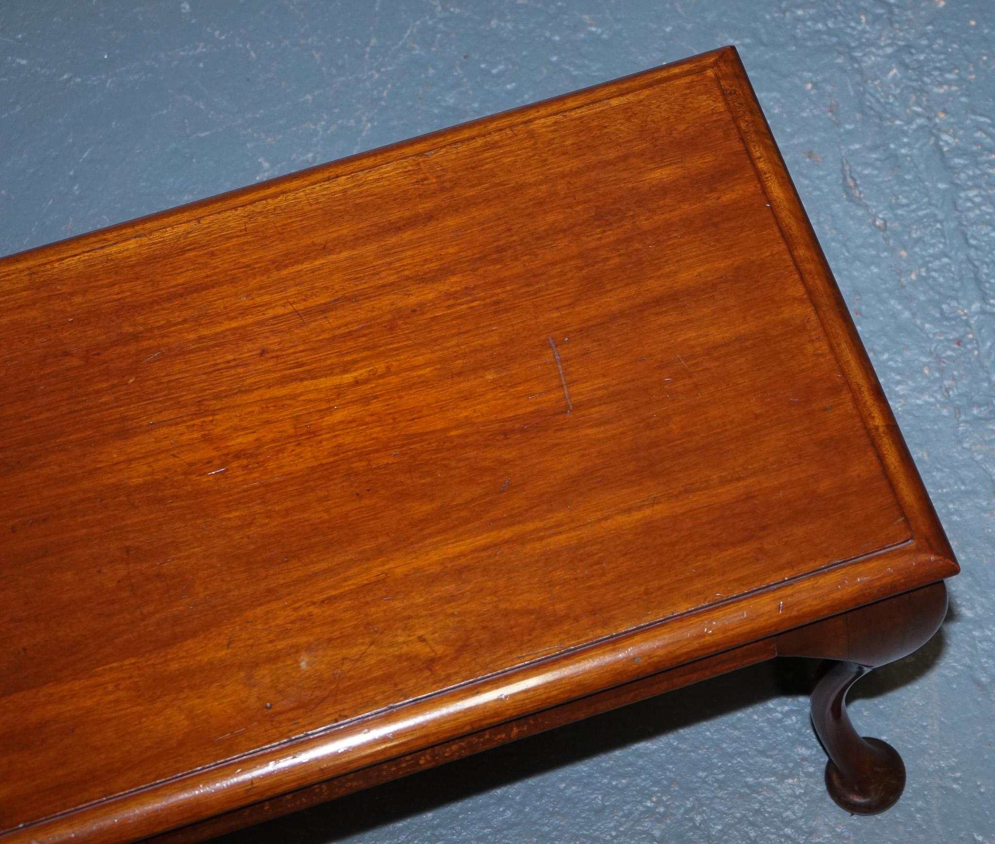ViNTAGE HARWOOD QUEEN ANNE STYLE LOW TABLE im Zustand „Gut“ im Angebot in Pulborough, GB