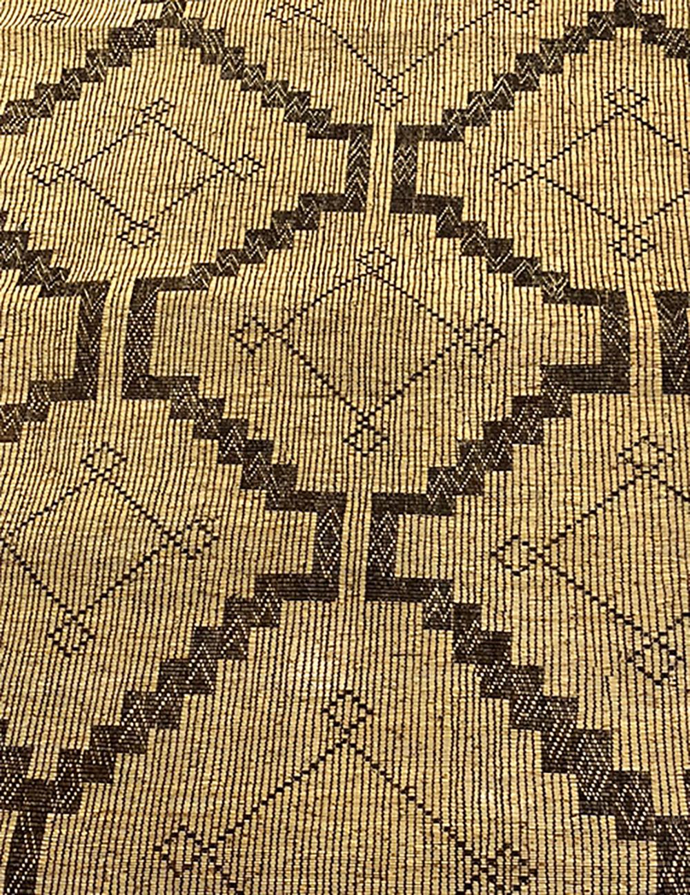 Vintage African Hassira Tuareg Mat Made of Reed & Leather from Silk Road Rug Inc For Sale 3