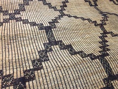 Vintage African Hassira Tuareg Mat Made of Reed & Leather from Silk Road Rug Inc