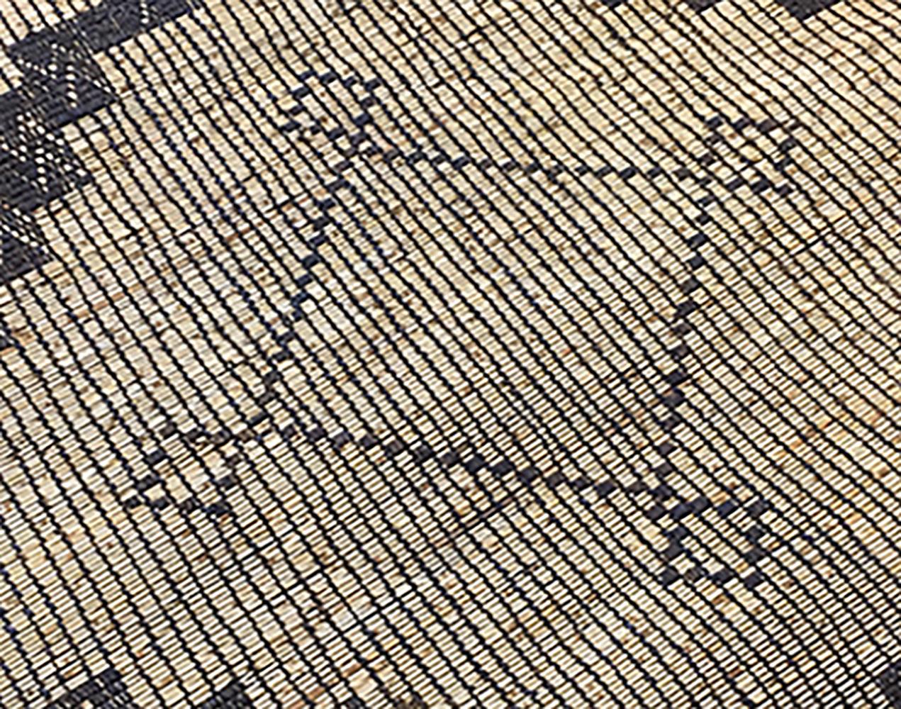 Vintage African Hassira Tuareg Mat Made of Reed & Leather from Silk Road Rug Inc For Sale 2