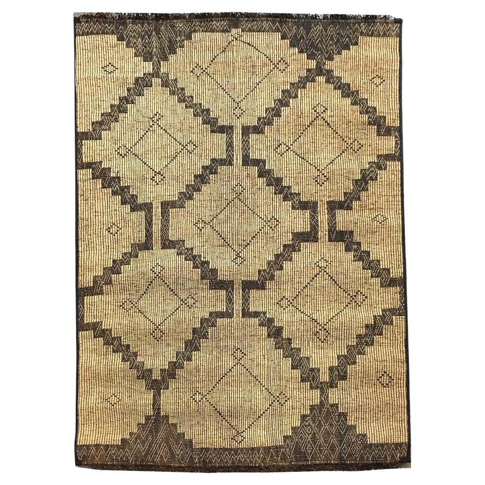 Vintage African Hassira Tuareg Mat Made of Reed and Camel Leather For ...