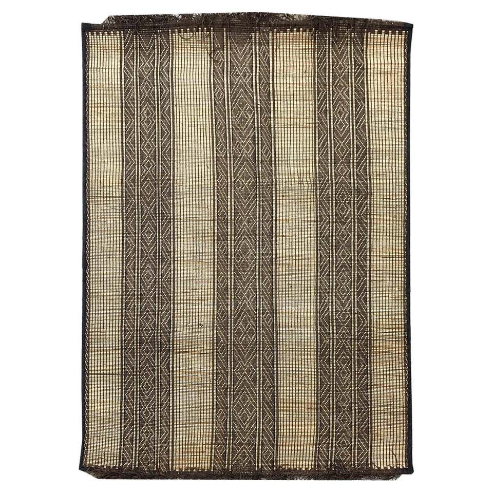 Vintage African Hassira Tuareg Mat Made of Reed and Camel Leather For ...