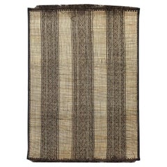 Vintage Hassira Tuareg Mat Made of Reed and Camel Leather