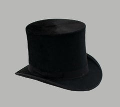 Vintage Hat Box with Hat, Early 20th Century