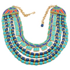 Vintage Hattie Carnegie Egyptian Revival Necklace