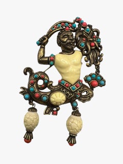 Vintage Hattie Carnegie Poseidon brooch