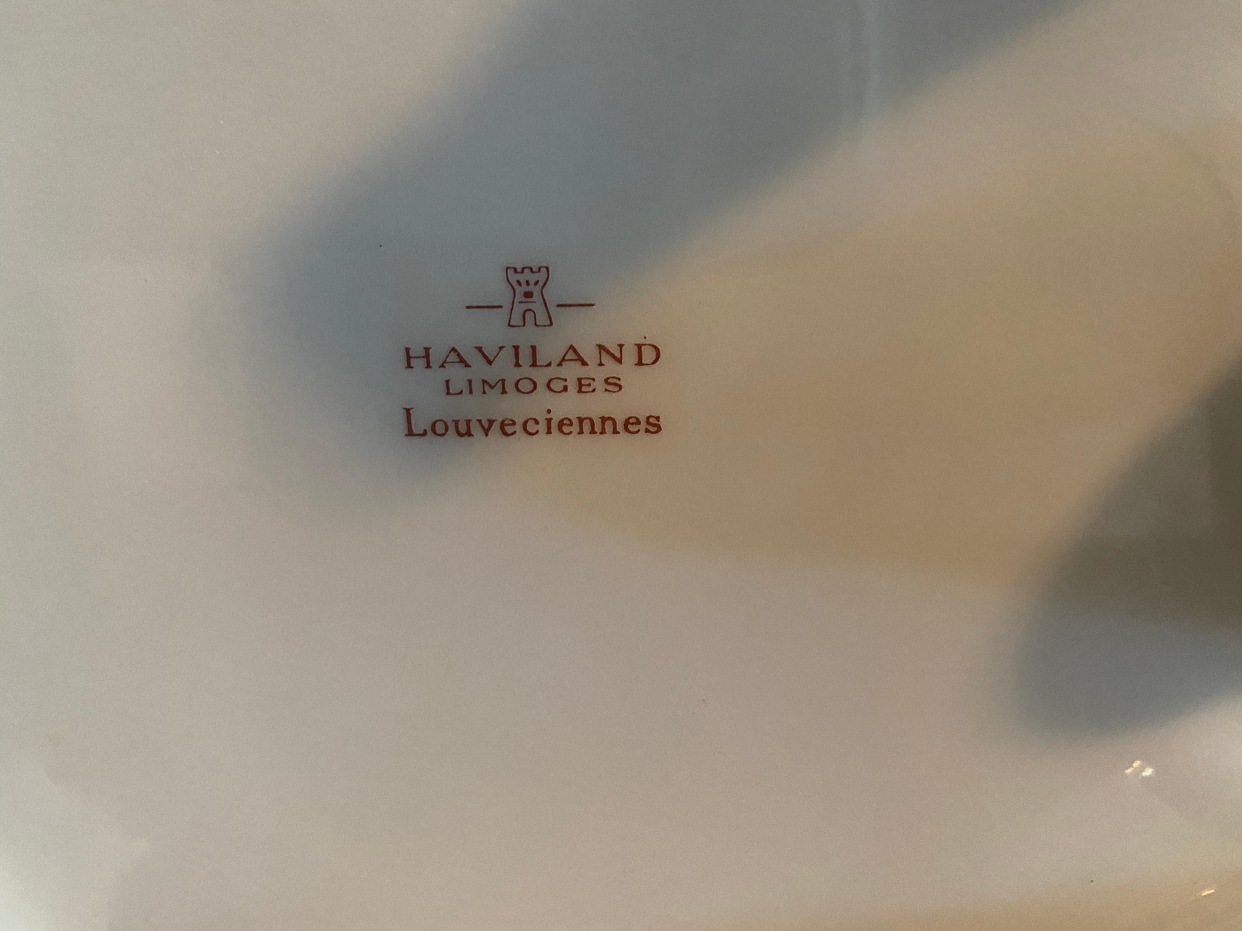 20ième siècle Vintage Haviland Limoges Louveciennes Cachepot (1)