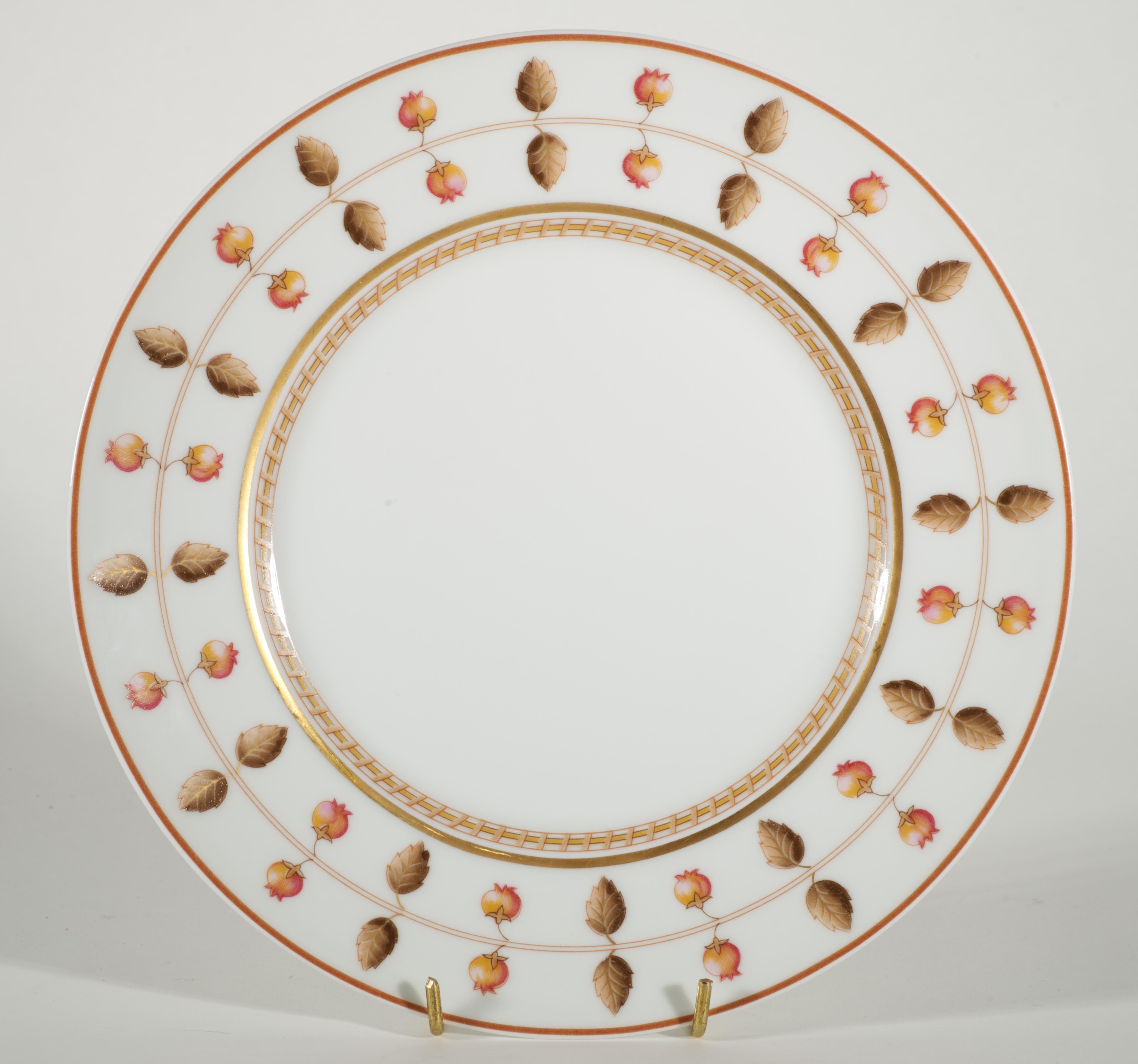 Vintage Haviland Limoges Juego de 4 Platos de Cena + 4 de Ensalada Patrón Rivoli Imperio en venta