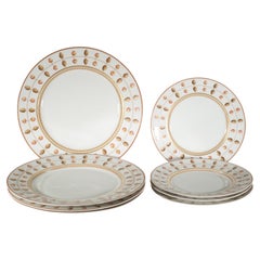 Vintage Haviland Limoges Set of 4 Dinner + 4 Salad Plates Rivoli Pattern