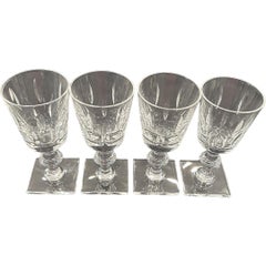 Hawkes Vintage-Weingläser aus handgeschliffenem Kristall (Set von 4)
