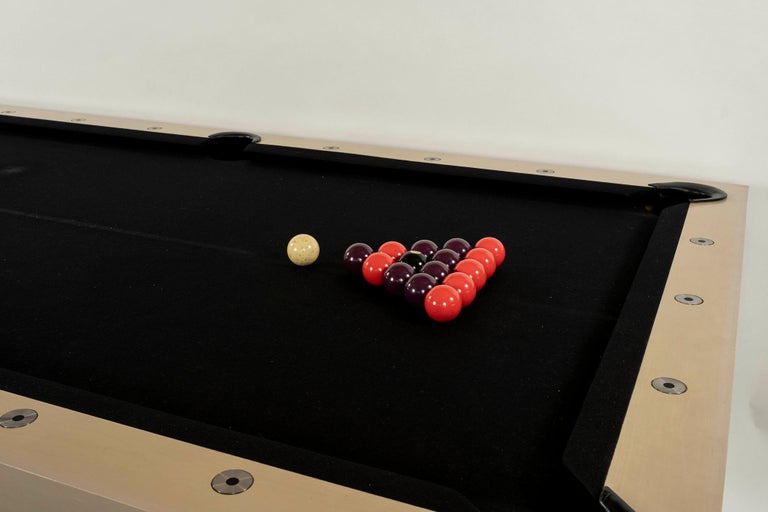 Vintage James Hayes Maple Pool Table with Cover For Sale at 1stDibs