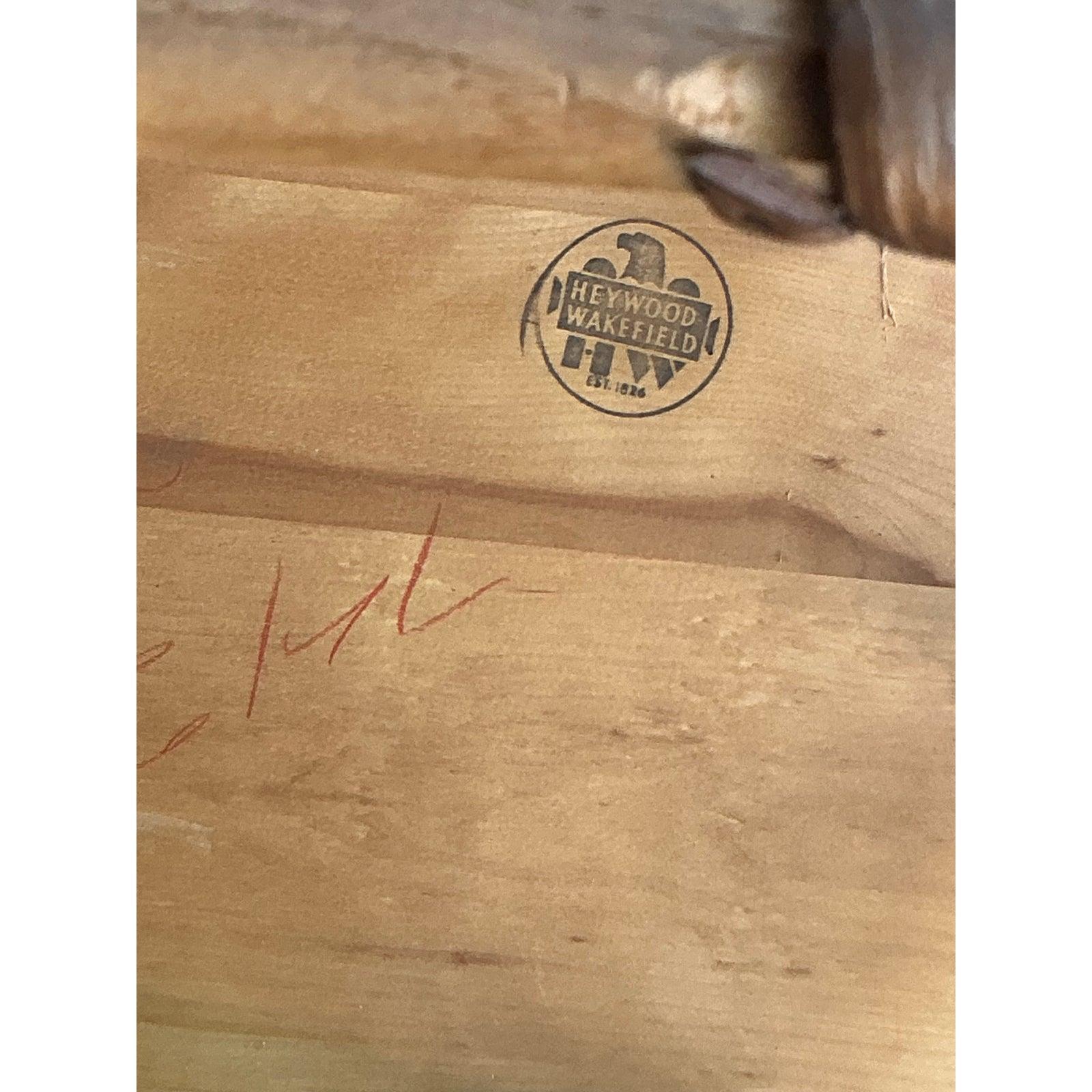 Mid-Century moderno Tavolino vintage in acero duro Haywood Wakefield in vendita