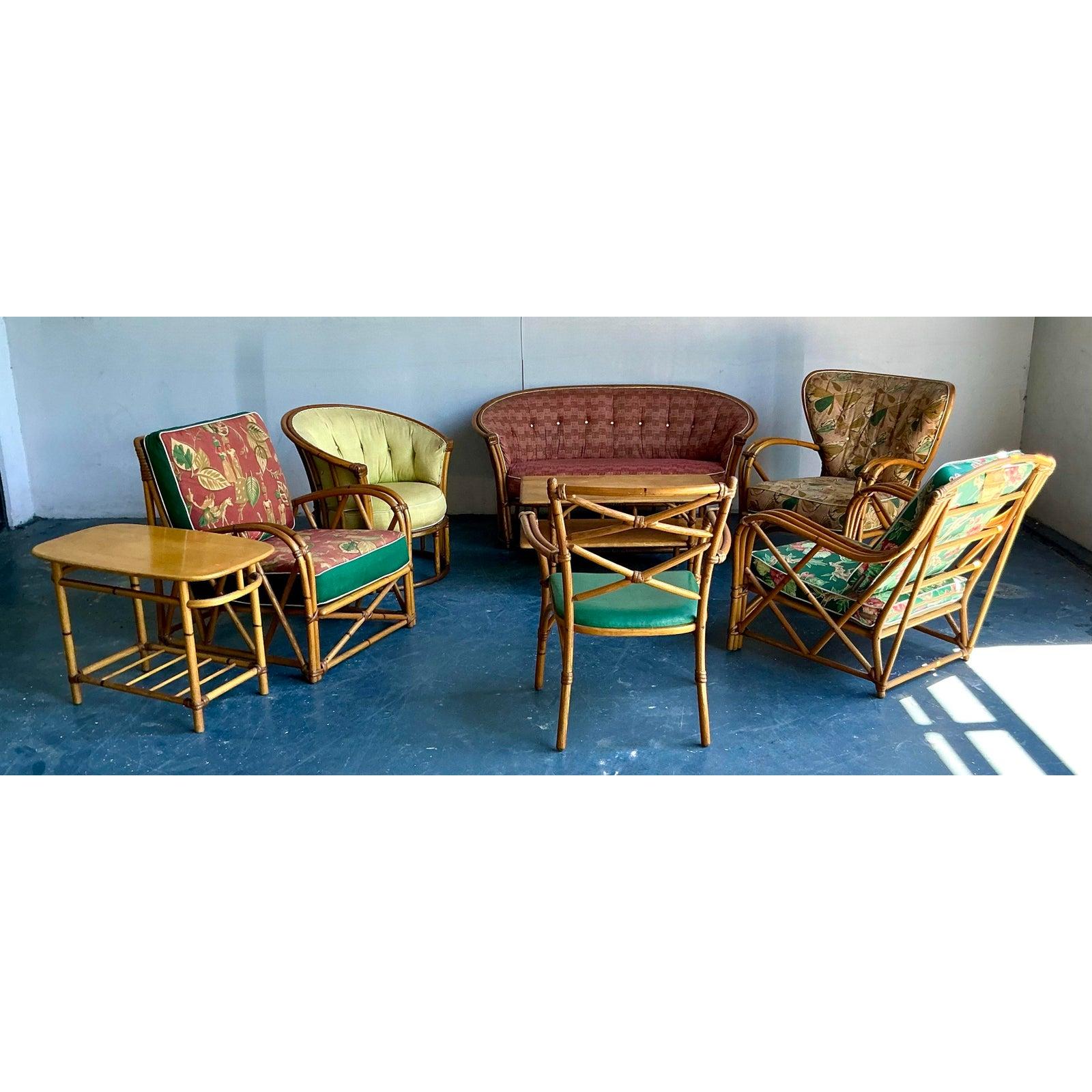 Tavolino vintage in acero duro Haywood Wakefield in vendita 1
