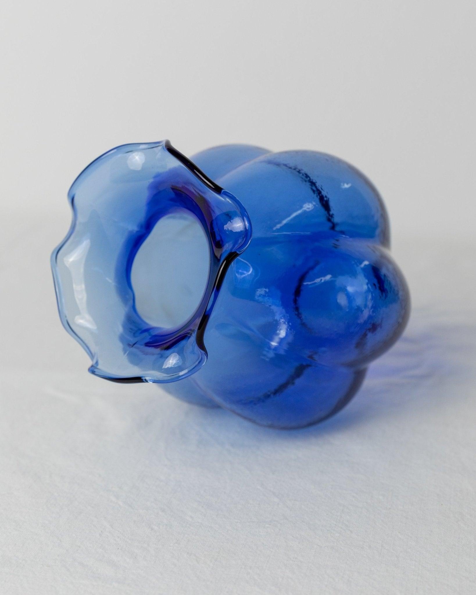 Vaso di vetro Hazel-Atlas Uranium d'epoca, Italia, anni '30 in vendita 1