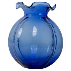 Vintage Hazel Atlas Uranium Glass Vase, Italy, 1930s