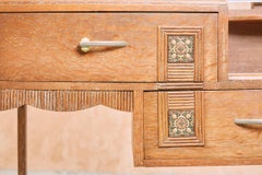 Vintage Heals Limed Oak Art Deco Bedroom Dresser, 1930s