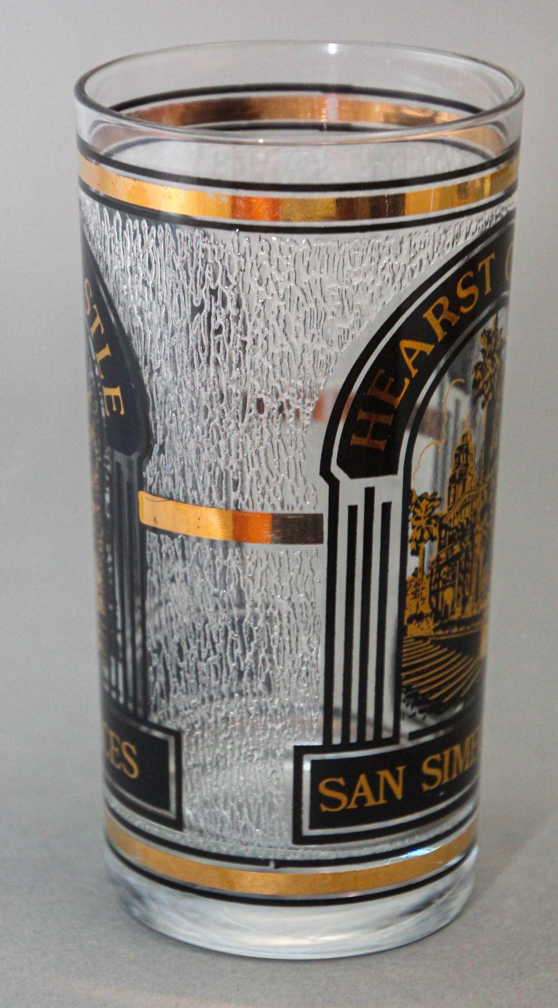 Vintage Hearst Castle Collectible Highball Glass with the 3 Graces San Simeon CA For Sale 2