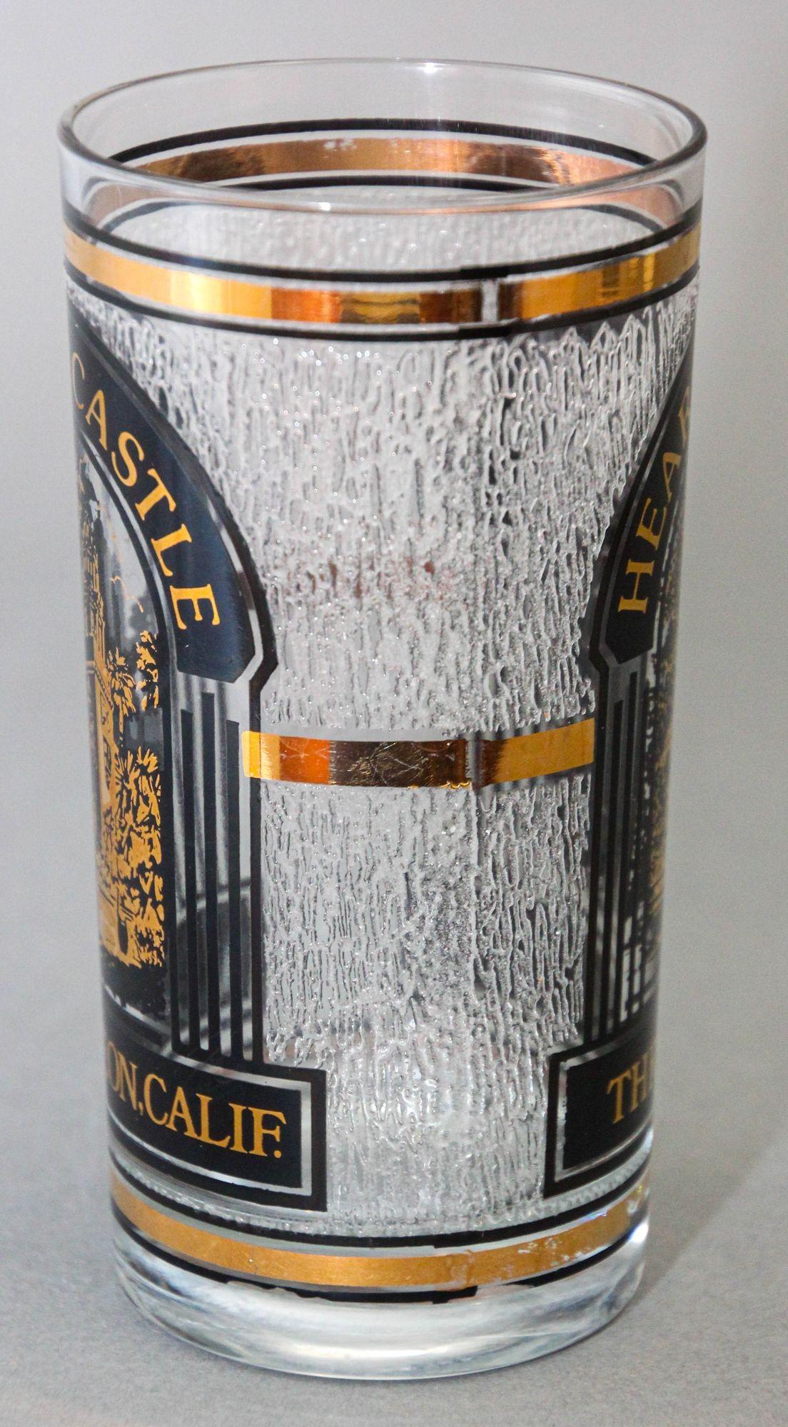 Vintage Hearst Castle Collectible Highball Glass with the 3 Graces San Simeon CA For Sale 3