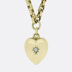 Vintage Heart Charm Necklace