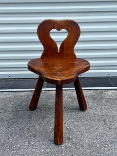 Tabouret de dé Milking Heart des années 1950