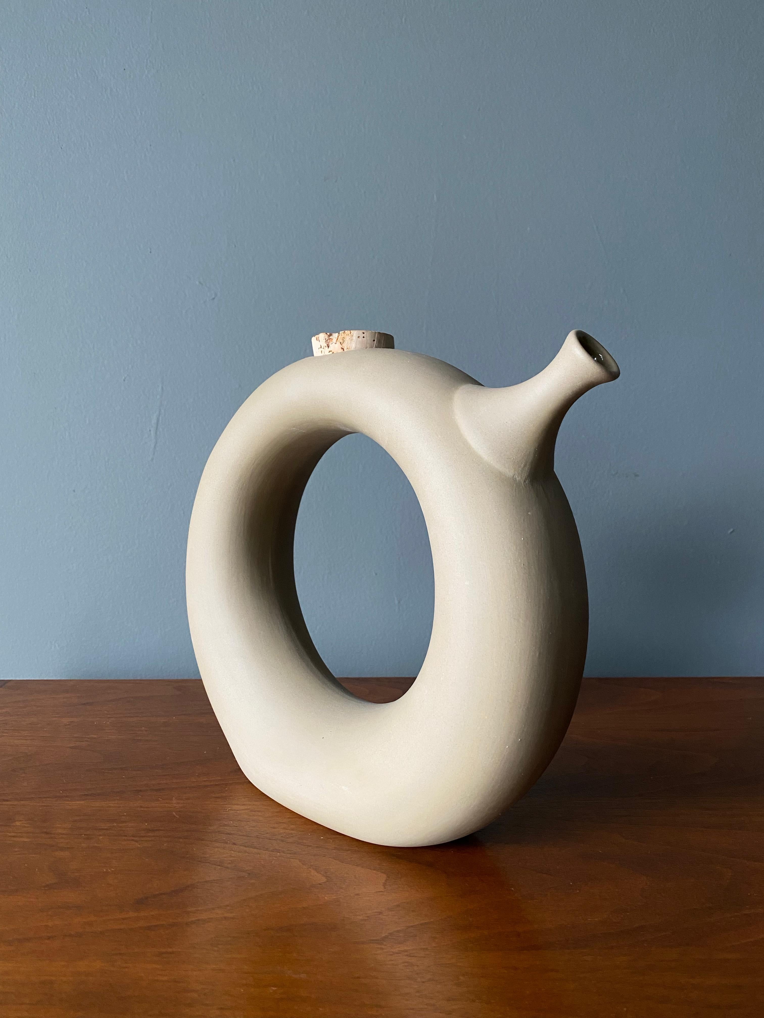 Vintage Hearthstone Terra Cotta Decanter 1
